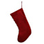 20" Red & White Striped Monogram Knit Stocking, M
