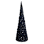 Black Glittered Cone Tree, 18"