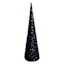 Black Glittered Cone Tree, 30"