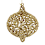 Gold Glittered Onion Ornament, 6"