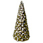 Metallic Gold Ceramic Christmas Tree, 6.8"