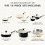 GreenPan 16-Piece Rio Cookware Set, Black