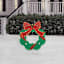 Pre-Lit LED 2D Wreath Sculpture, 32"