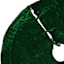 Classic Christmas Green Velvet Tree Skirt, 48"