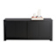 Huxley Wooden Media Cabinet, Black
