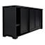 Huxley Wooden Media Cabinet, Black