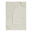 (B884) Crosby St. Ivory High-Low Area Rug, 5x7