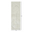 (B884) Crosby St. Ivory High-Low Runner, 2x6