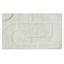 (B884) Crosby St. Ivory High-Low Accent Rug, 27x45