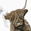 Highland Cow Bathroom Canvas Wall Art, 18x24