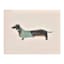 Beret Dachshund Dog Canvas Wall Art, 16x12