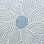 Elmbrook Slate Blue Border Round Washable Accent Rug, 3'