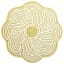 Elmbrook Yellow Border Round Washable Accent Rug, 3'