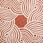 Elmbrook Red Border Round Washable Accent Rug, 3'