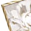 Providence Glass Framed White & Gold Peonies Print Wall Art, 17"