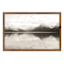 Ty Pennington Glass Framed Mountain Reflection Wall Art, 24x36