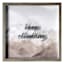 Ty Pennington Glass Framed Keep Climbing Print Wall Sign, 17"
