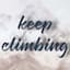 Ty Pennington Glass Framed Keep Climbing Print Wall Sign, 17"