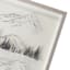 Ty Pennington Glass Framed Mountain Ink II Print Wall Art, 19x37