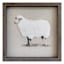 Honeybloom Vintage Embroidery Sheep Wall Decor, 12"