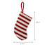 Knit Red Striped Stocking, 5"