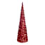 Red Glittered Cone Tree, 18.5"