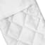 White Quilted Silk Stocking, 18"