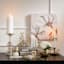 Providence White Peony in Gold Glass Planter, 8"
