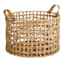 Honeybloom Round Weave Water Hyacinth Storage Basket, Large