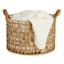 Honeybloom Round Weave Water Hyacinth Storage Basket, Large