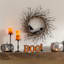 Happy Haunting Wooden Boo! Table Sign with Metal Spider, 12.8X5.5