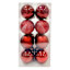 16-Count Burgundy Mix Shatterproof Ornaments, 70mm