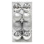 16-Count Silver Mix Shatterproof Ornaments, 70mm