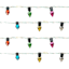 Battery Operated LED Mini C7 Multicolor Garland String Lights, 12'