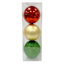 3-Count Red, Green & Gold Gold Mix Shatterproof Ornaments