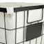 Black Metal Wire Storage Basket with Liner