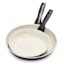 GreenPan Rio 2-Pack Frying Pan Set, Black