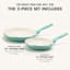 GreenPan Rio 2-Pack Frying Pan Set, Black