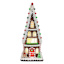 Gingerbread Lane 4-Story Iced LED Claydough Gingerbread House, 20"