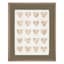 Honeybloom Glass Framed Floral Hearts Print Wall Art, 13x15