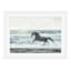 Ty Pennington Glass Framed Horse On Beach Print Wall Art, 18x24