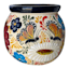 Hand Painted Talavera Butterfly Outdoor Planter, Medium