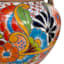 Hand Painted Talavera Natural Bean Outdoor Planter, Medium