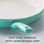 GreenPan Rio Jumbo Frypan with Helper Handle, Turquoise