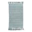 Found & Fable Blue Woven Fringe Bath Rug, 20x32