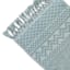 Found & Fable Blue Woven Fringe Bath Rug, 20x32