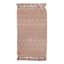 Found & Fable Coral Woven Fringe Bath Rug, 20x32