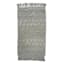 Found & Fable Smoke Green Woven Fringe Bath Rug, 20x32