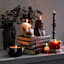 White Bleeding Skull Candle, Small
