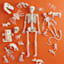 Halloween Skeleton Hand, 8"
